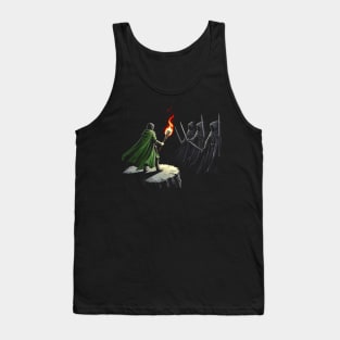 A Guardian Confronts the Shadows - Fantasy Tank Top